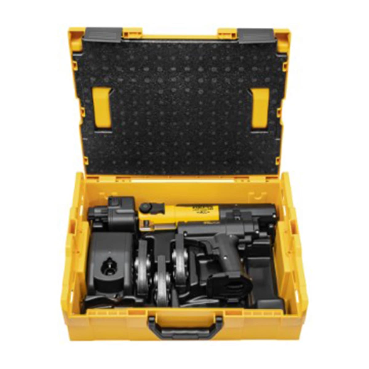 Rems 578X11 14,4V Li-Ion Accu Mini-Press AC Radiaalpers Set (1x 2.5Ah Accu) In Koffer + 3 Bekken Naar Keuze