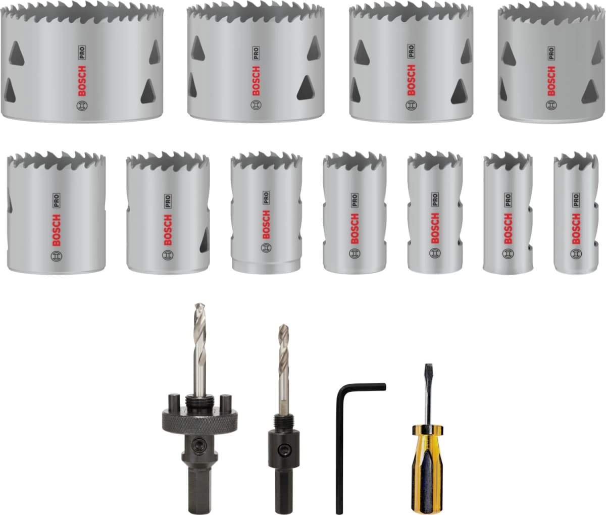 Bosch 2608900525 PRO 17-delige Gatzagenset - Multi Material - 19,22,25,29,35,38,44,51,57,64,76mm