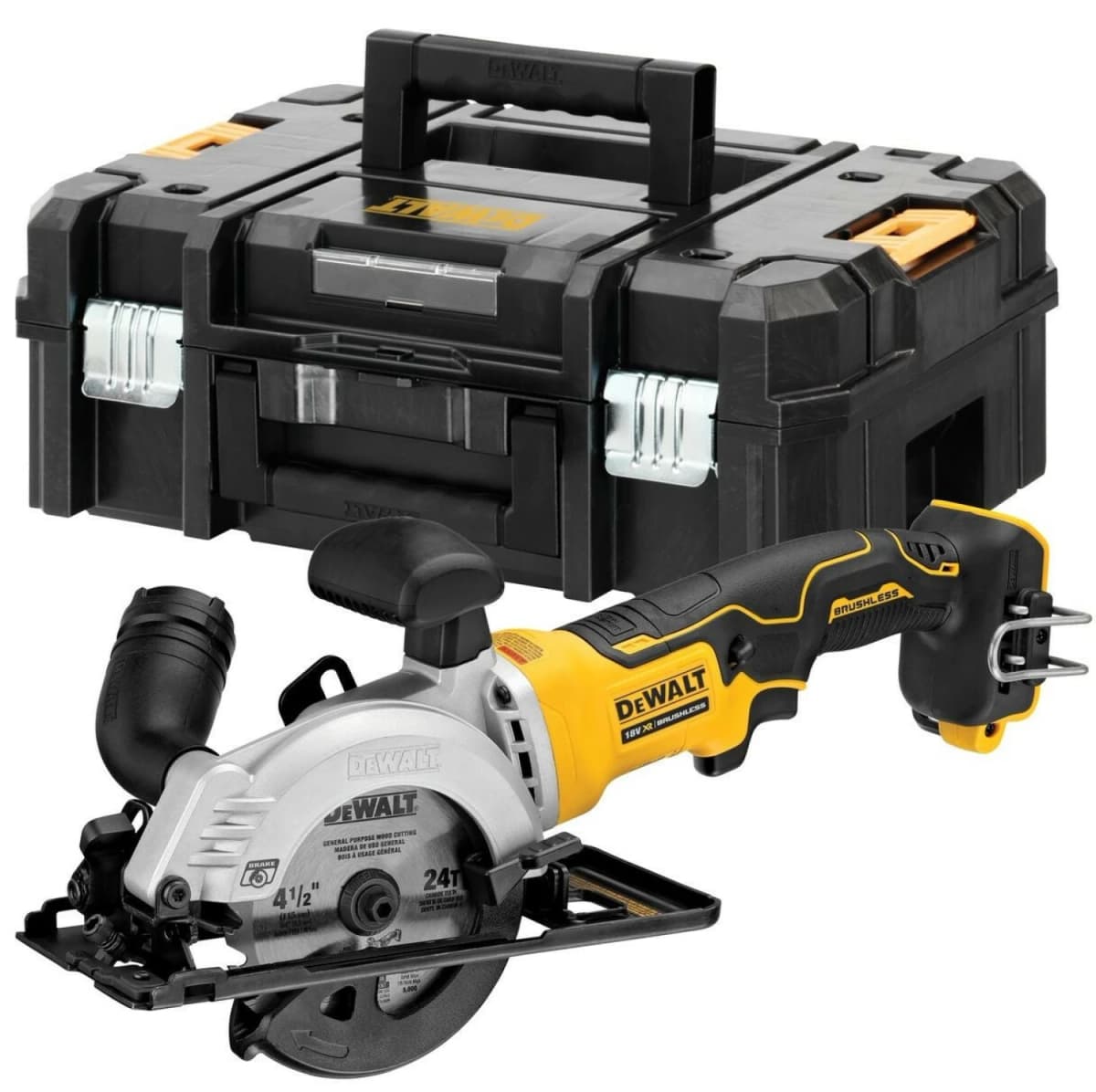 DeWALT DCS571NT-XJ 18V Li-ion XR Accu Cirkelzaag Body In TSTAK - 115mm - Koolborstelloos