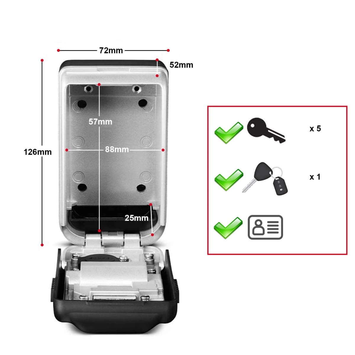 Master Lock 5425EURD Select Access® Sleutelkluis - Middelgroot - Verlicht thumbnail 2