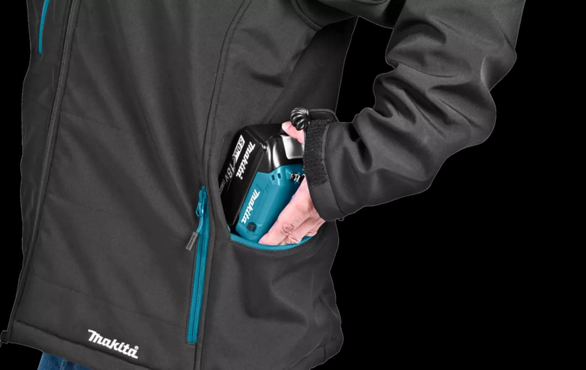 Makita DCJ205ZM 18V Accu Verwarmde Jas Body - M thumbnail 4