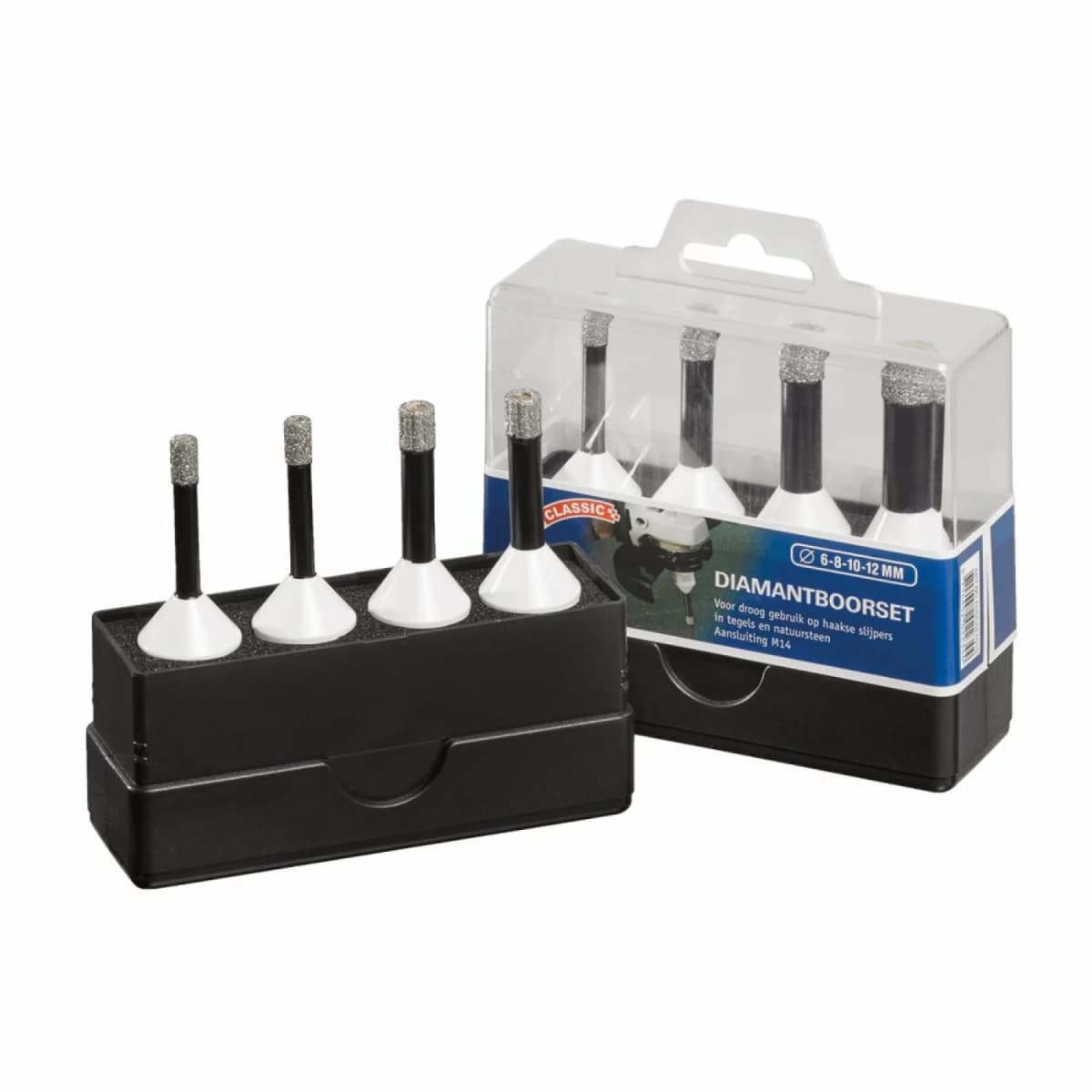 Carat EHSCSET020 Diamantboorset EHSC Classic Voor Tegels - Droogboren - 6/6/8/8mm M14