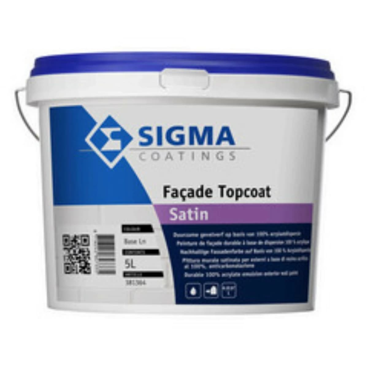 Sigma Facade Topcoat Satin - 10L