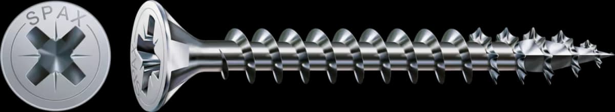 SPAX Universele Schroeven Verzonken Kop - Voldraad - Z2 - 4.0x50 Mm (200st)