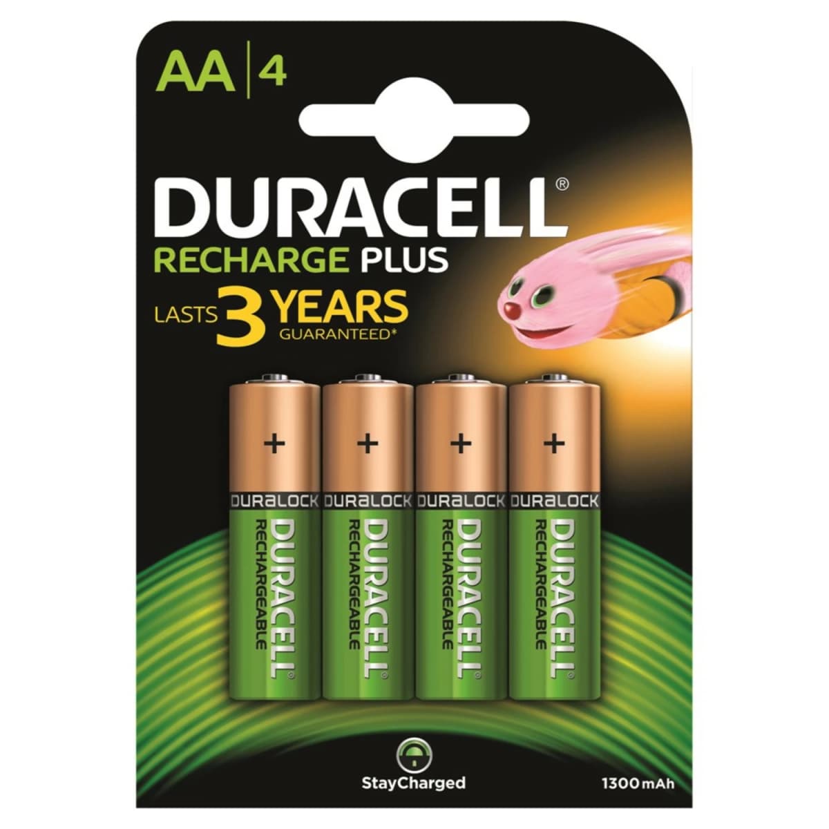 Duracell 3100000225 Oplaadbare Batterij Plus AA 1300mAh 4st.