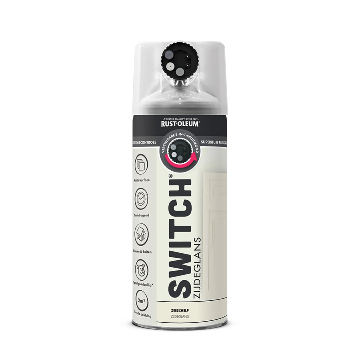 Rust-Oleum Switch Spuitlak - Zijdeglans Zeeschelp - 400ml