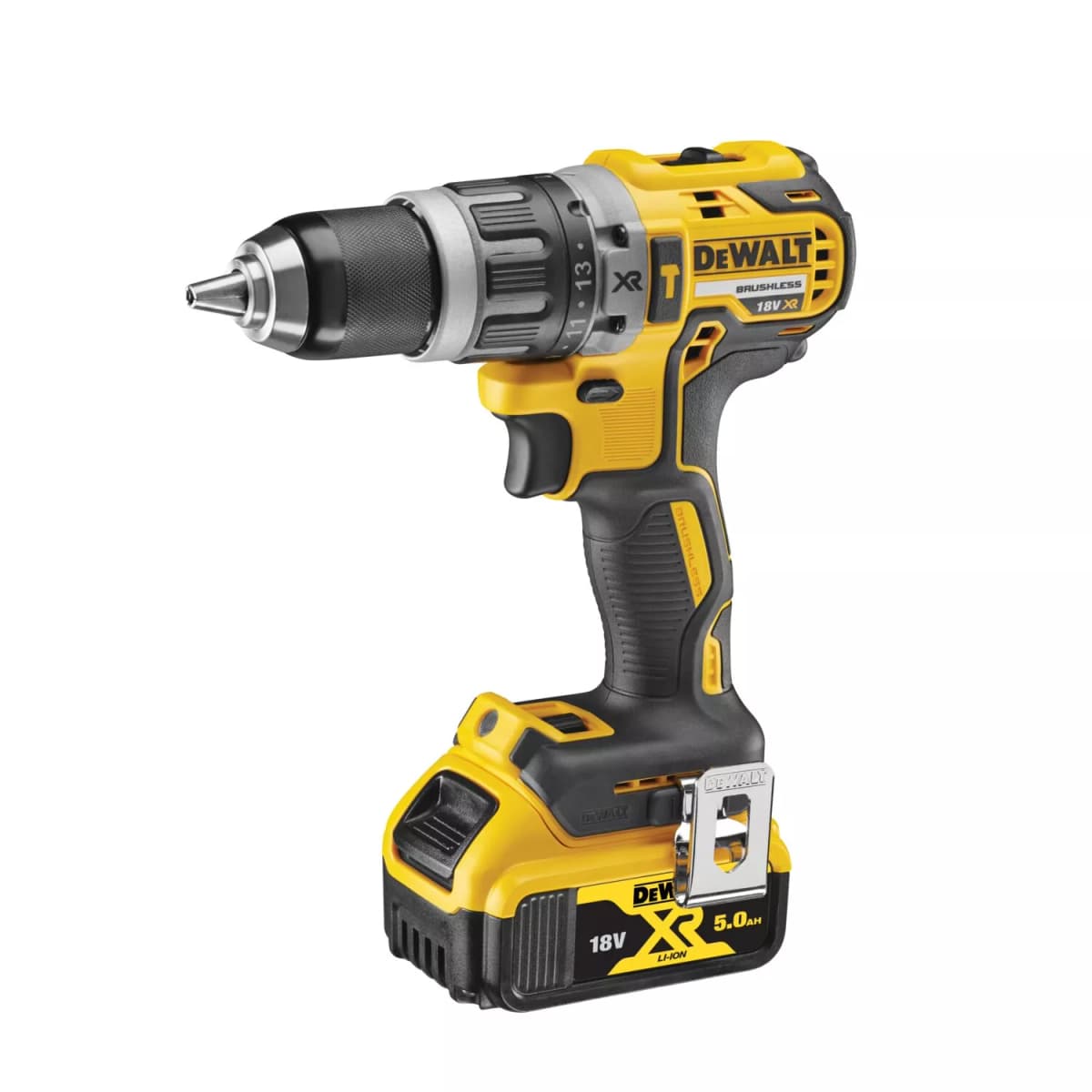 DeWALT DCD796P1 18V Li-ion XR Accu Klopboor /schroefmachine Set (1x 5.0Ah) In Koffer- Koolborstelloos thumbnail 2
