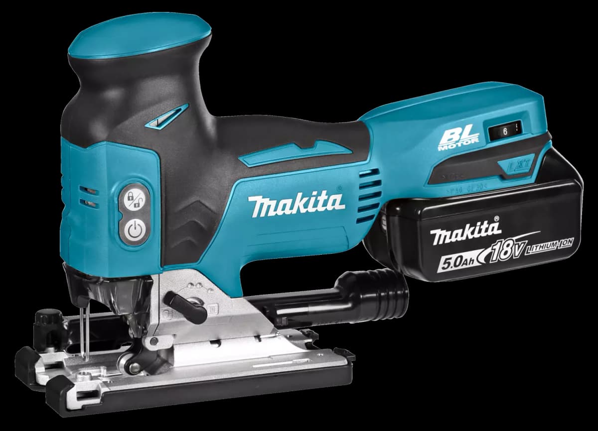 Makita DJV181RTJ 18V Li-Ion Accu Decoupeerzaag Set (2x 5.0Ah Accu) In Mbox - T-greep - Variabel - Koolborstelloos thumbnail 3