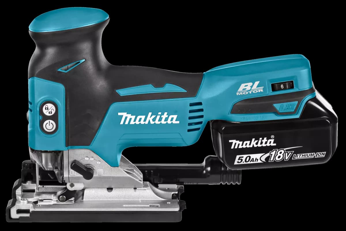 Makita DJV181RTJ 18V Li-Ion Accu Decoupeerzaag Set (2x 5.0Ah Accu) In Mbox - T-greep - Variabel - Koolborstelloos thumbnail 4