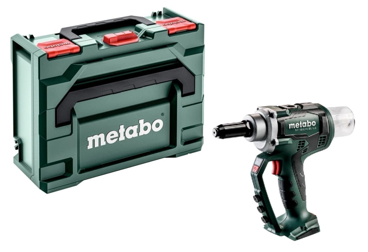 Metabo NP 18 LTX BL 5.0 18V Li-Ion Accu Blindnietpistool Body In MetaBOX - Koolborstelloos - 2.4 - 5mm