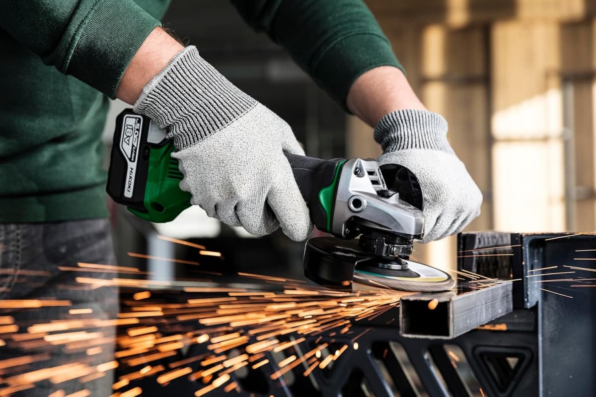 HiKOKI G18DSL2W5Z 18V Li-ion Accu Haakse Slijpmachine Body - 125mm thumbnail 3