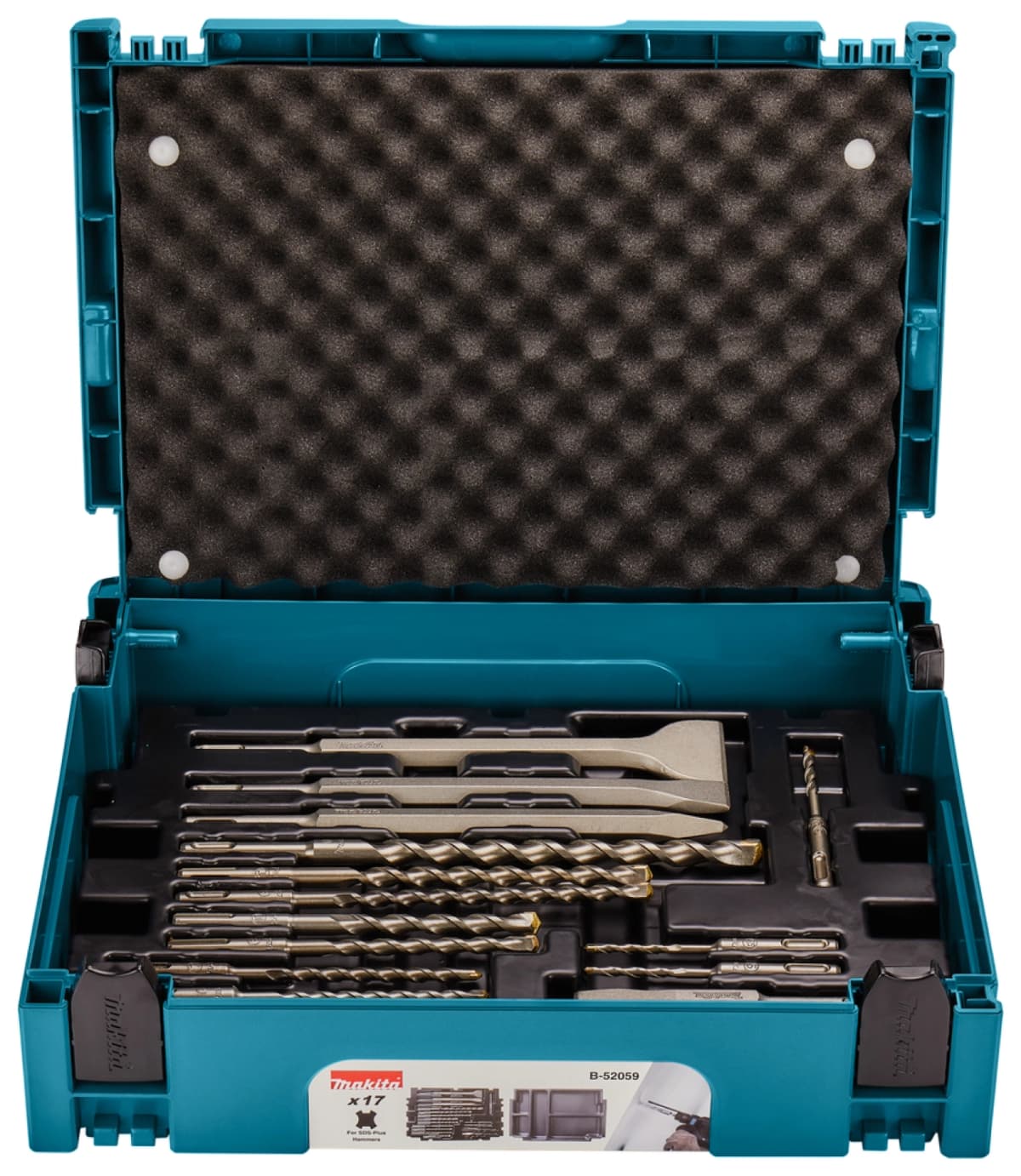 Makita B-52059 17-delige SDS-plus Boor / Beitel Set In Mbox