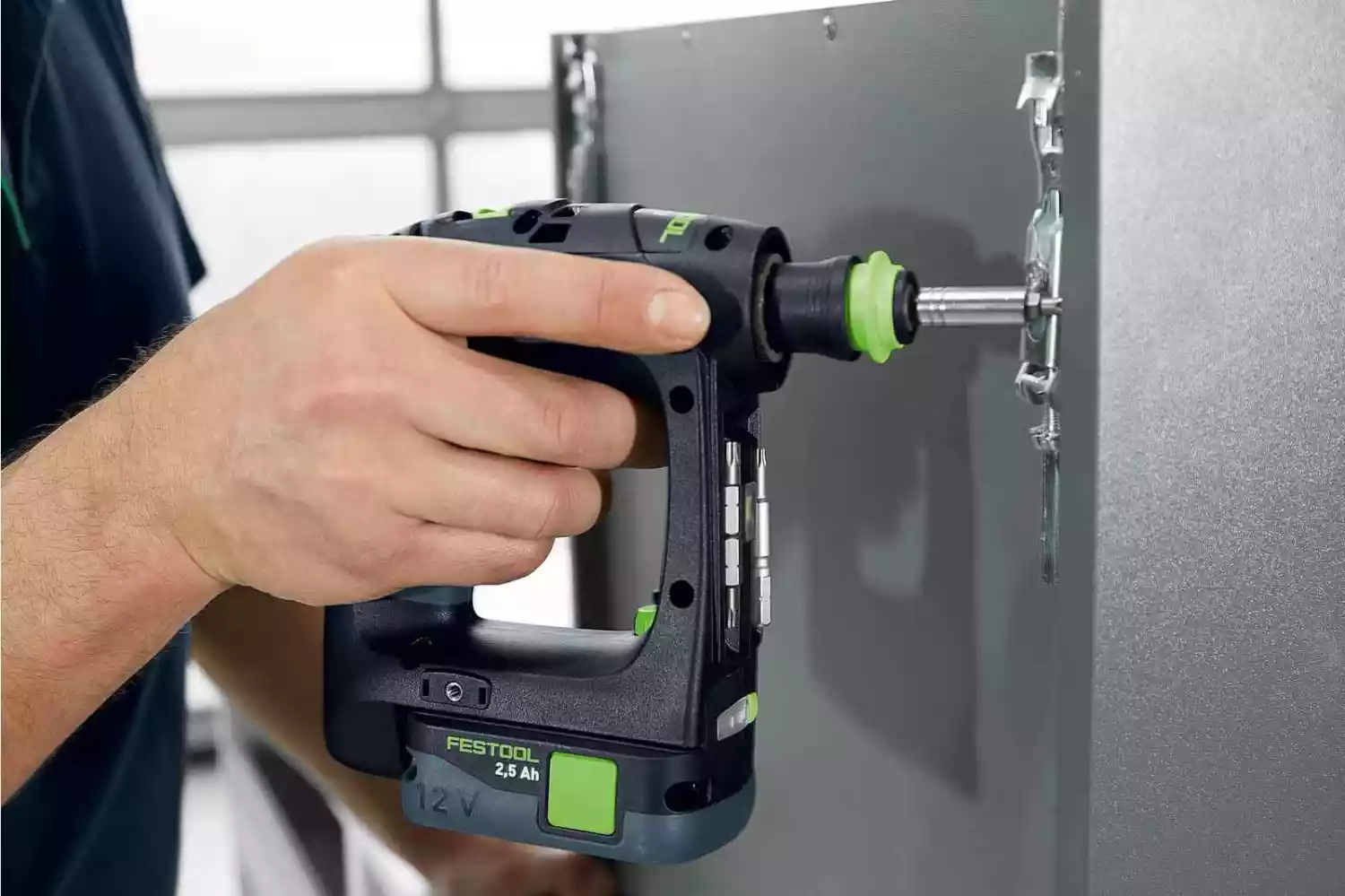 Festool CXS 12 2,5-Set 12V Li-ion Accu-schroefboormachine Set (2x 2.5Ah Accu) In Systainer thumbnail 3