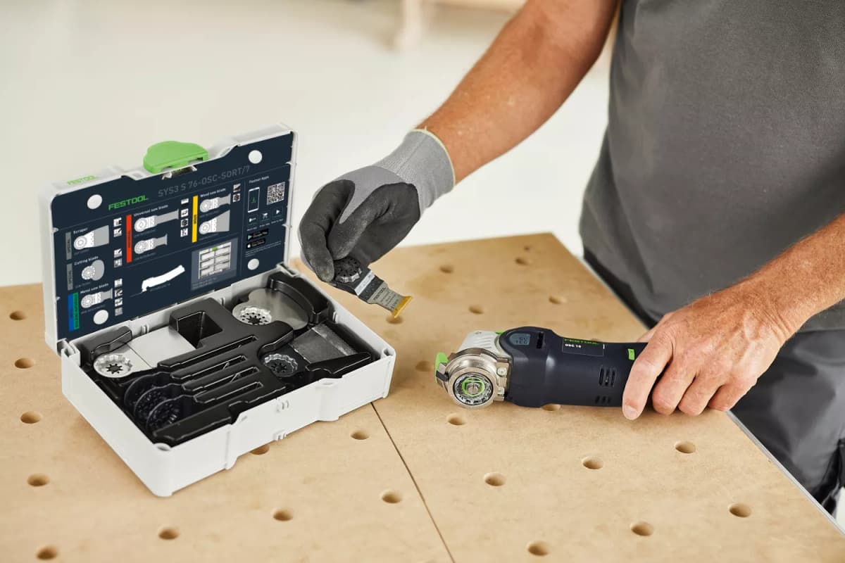 Festool 578116 7-delige Multitool Zaagbladset SYS3 S 76-OSC-SORT/7 thumbnail 3
