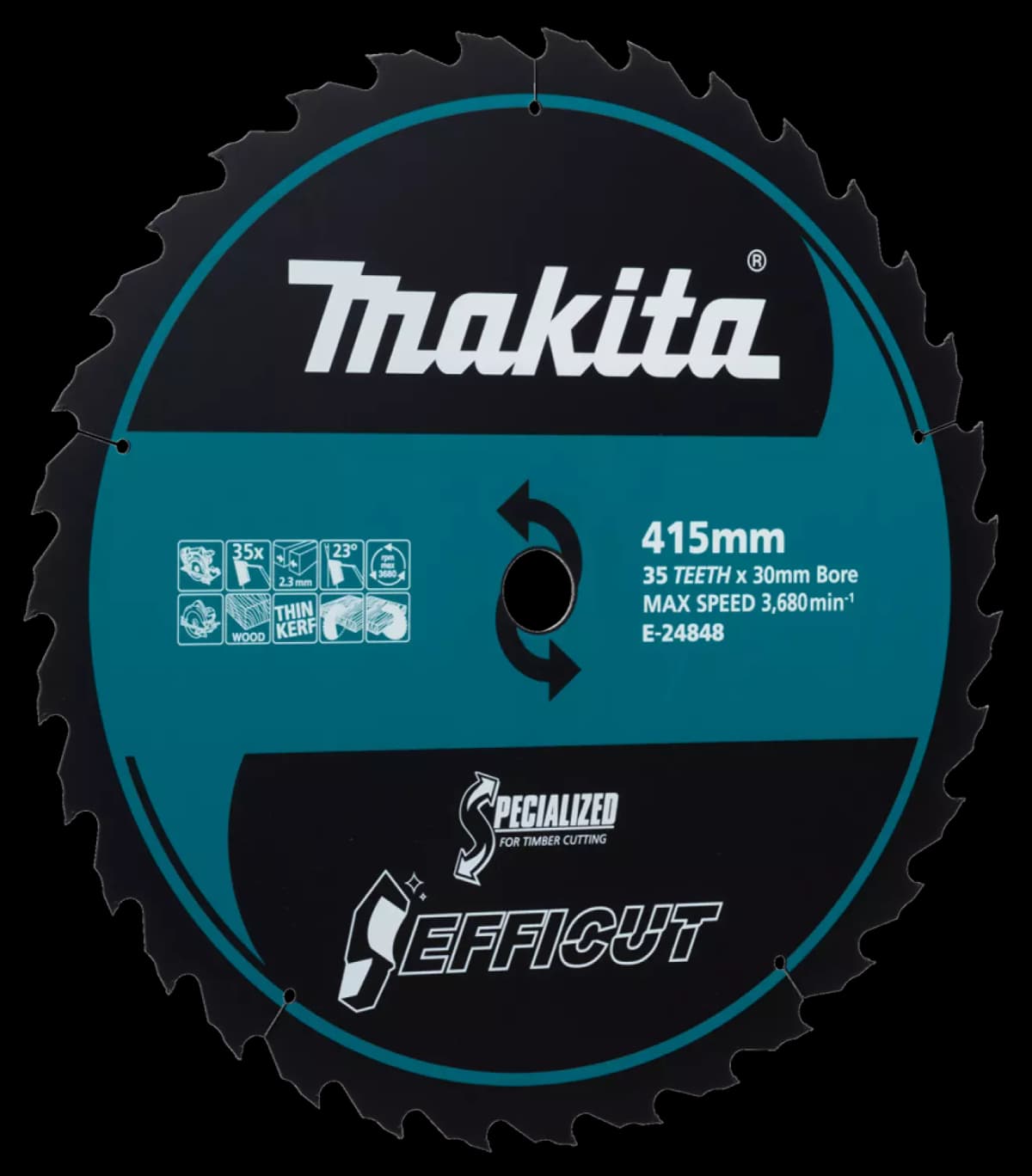 Makita E-24848 Zaagblad - 415 X 30 X 35T - Hout thumbnail 2