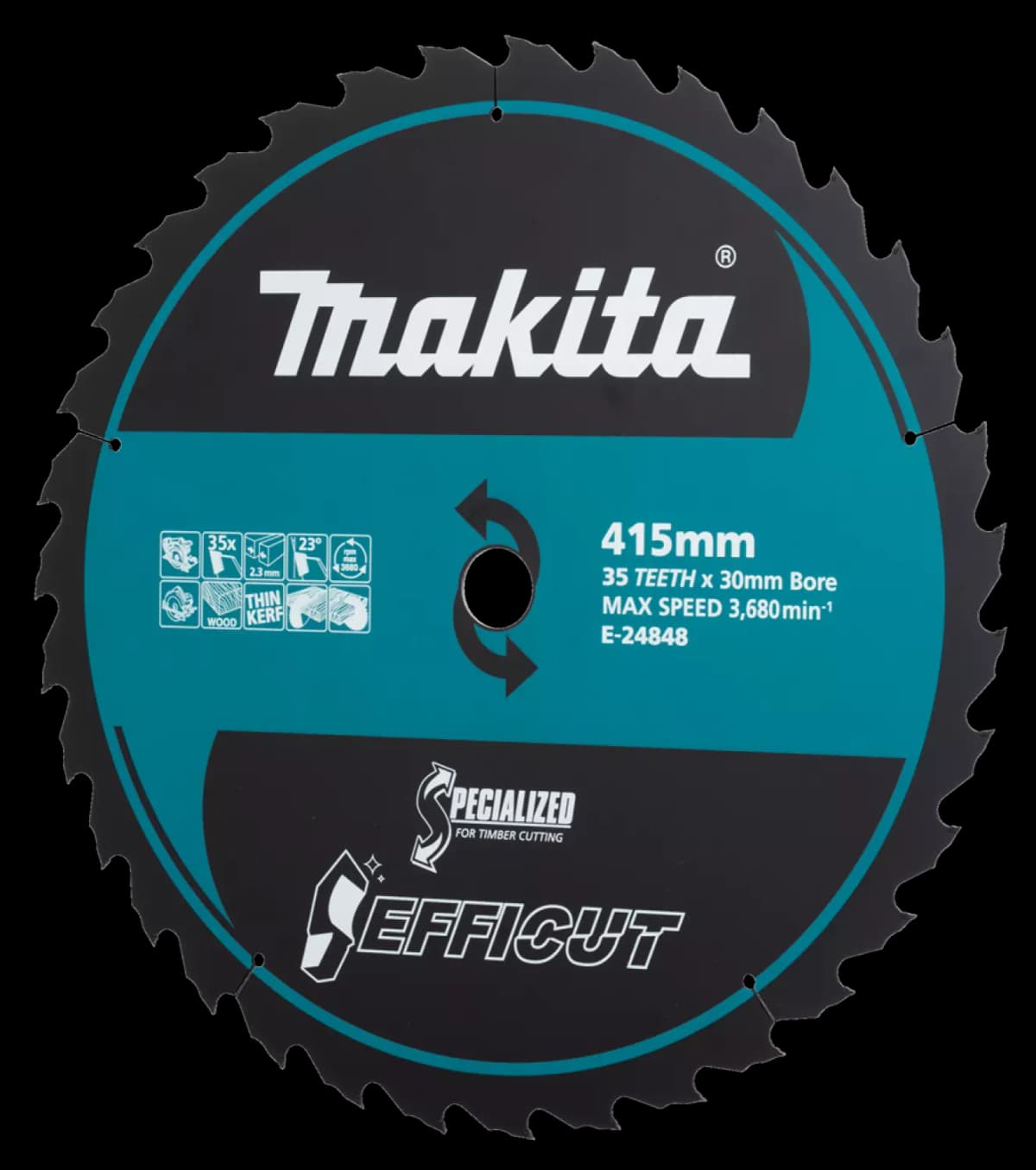 Makita E-24848 Zaagblad - 415 X 30 X 35T - Hout thumbnail 3