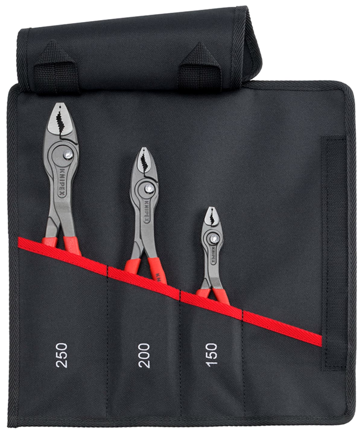 Knipex 00 19 61 V01 3-delige TwinGrip Voorgrijp Tangenset In Etui - 150/200/250mm