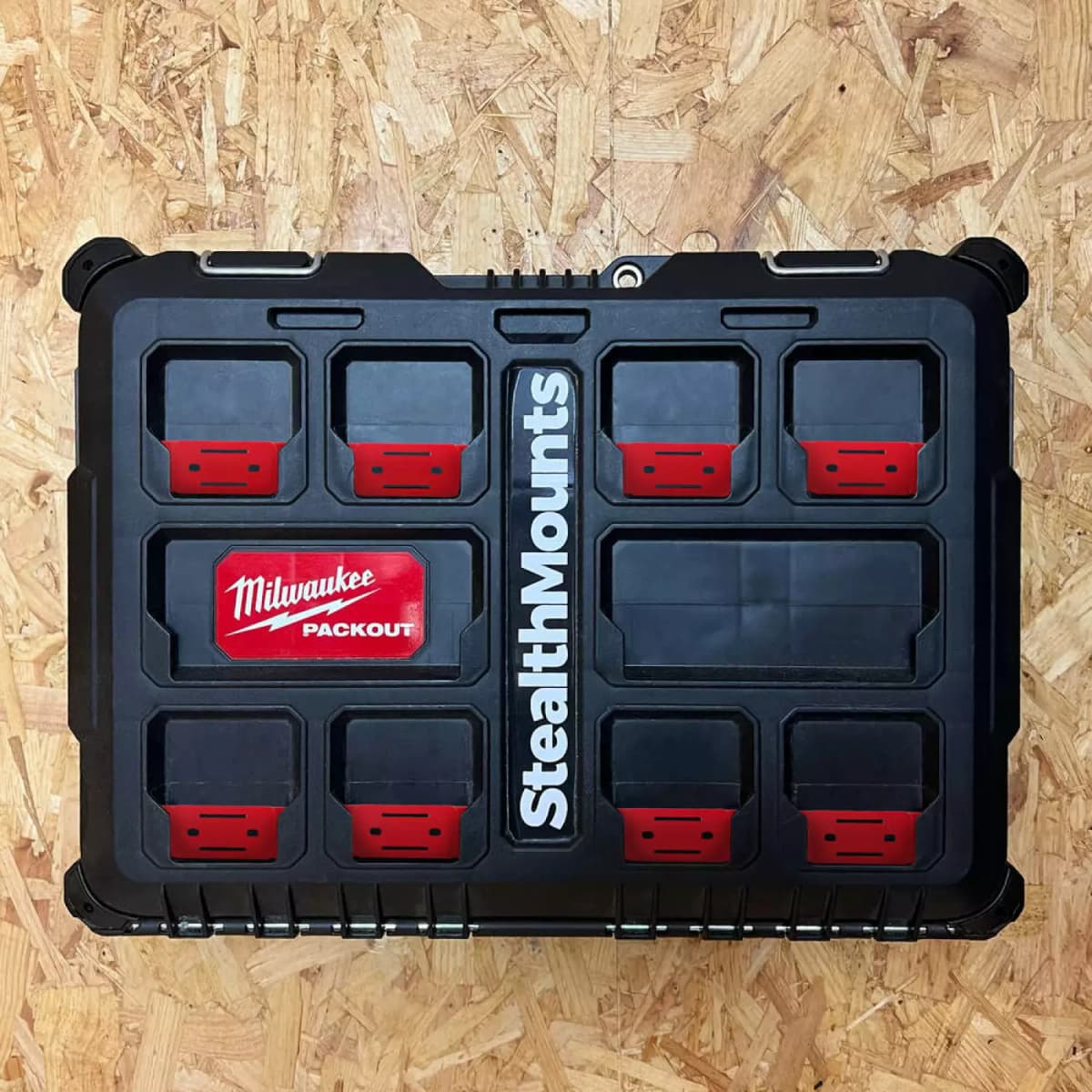 StealthMounts PAC-F-01-8 Cleat'n'Feet Mounting Feet Voor Mounting Cleats / Milwaukee PACKOUT™ - 8 Stuks thumbnail 3