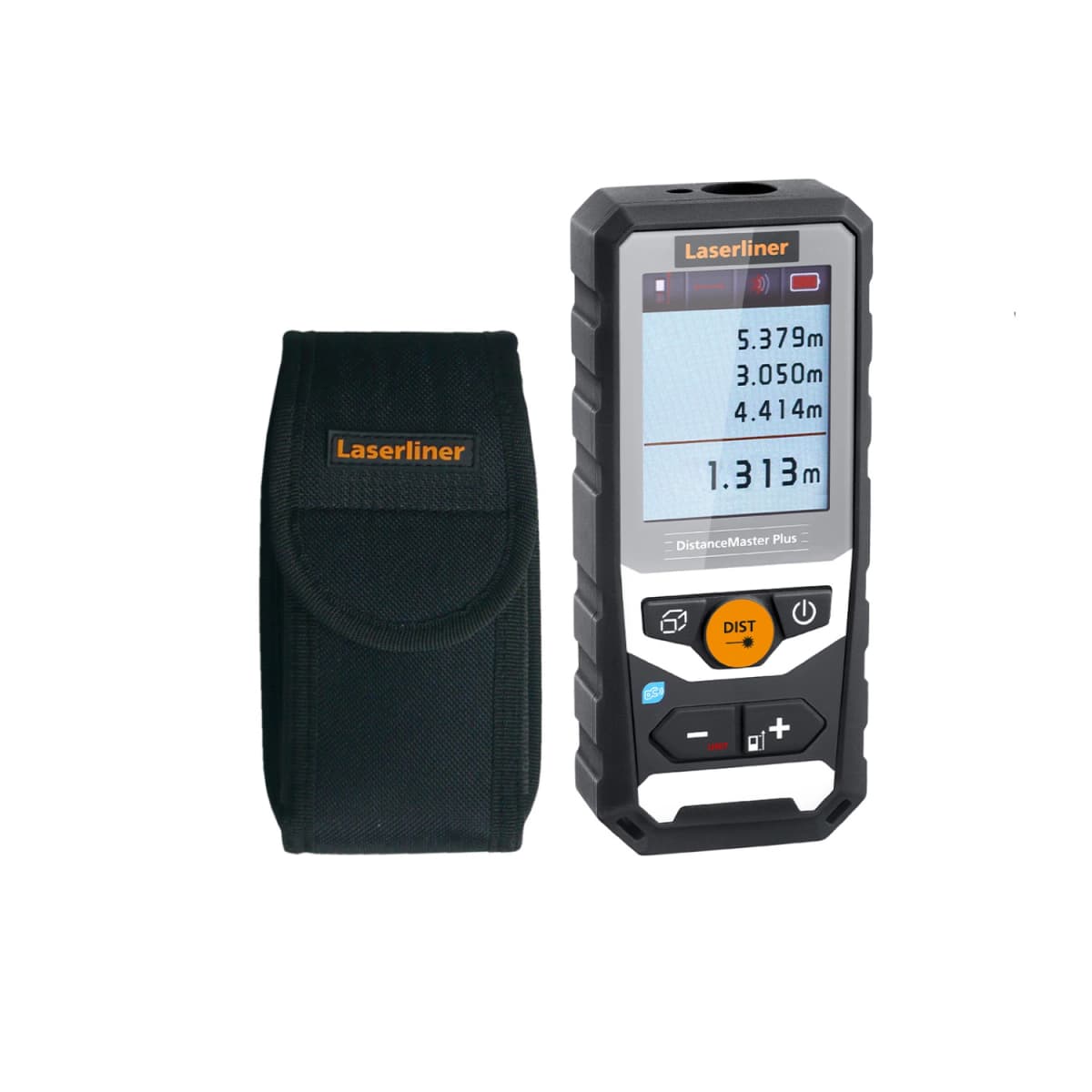 Laserliner Distancemaster Plus 80 Afstandsmeter In Tas - 80m - Rood - Bluetooth - IP65
