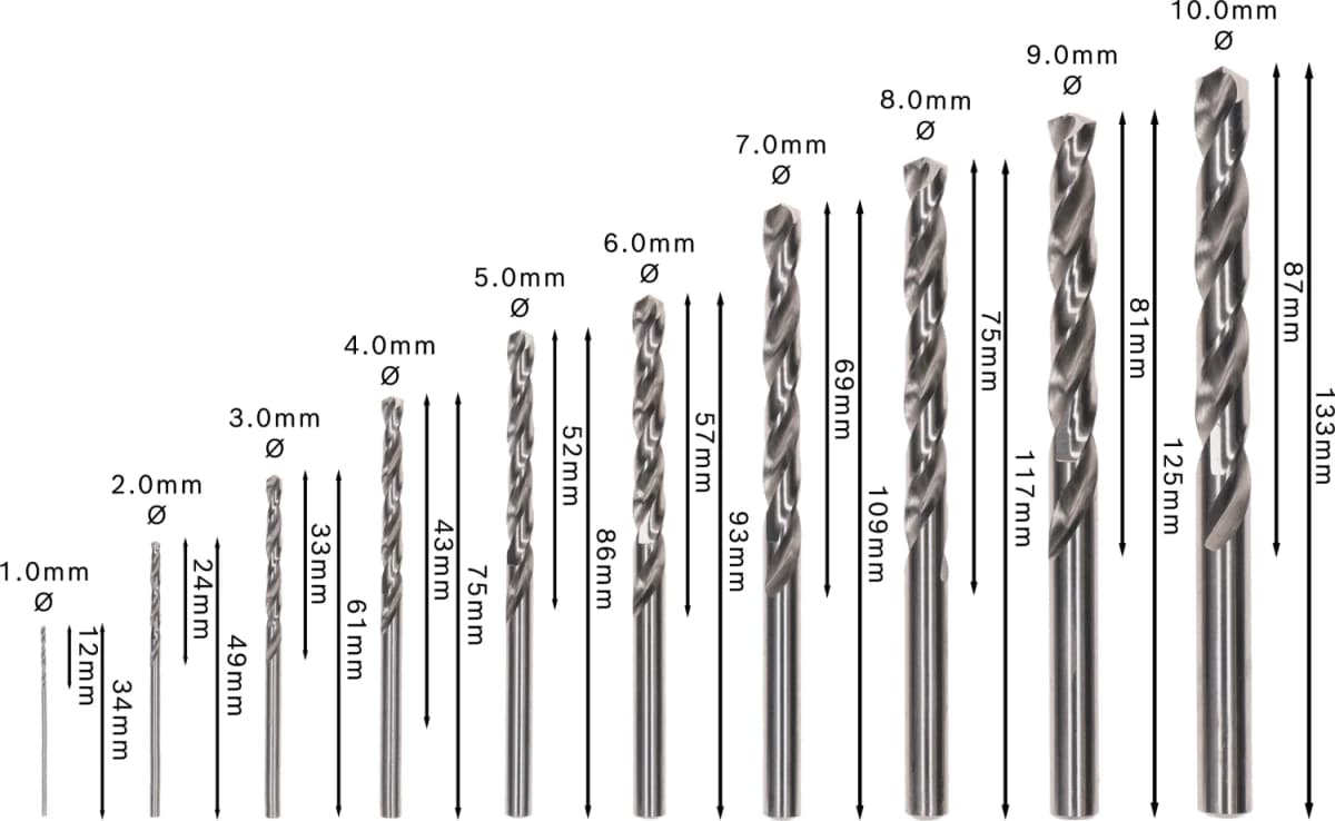 Bosch 2607010535 10-delige HSS-G Metaalborenset Robust Line - 1-10mm thumbnail 4