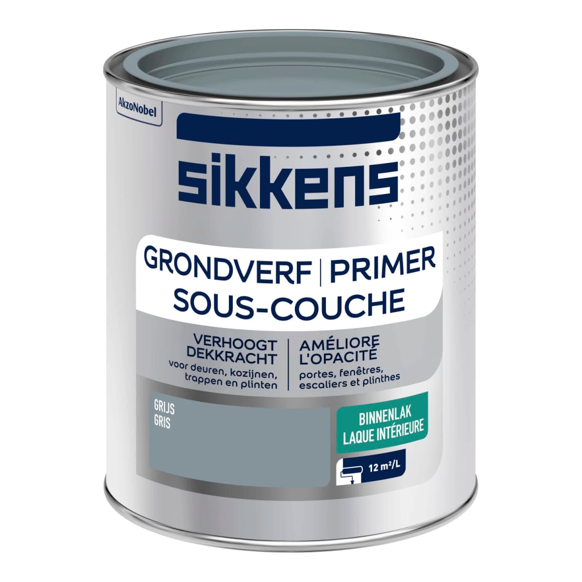 Sikkens Grondverf Binnen - Grijs - 0,75L