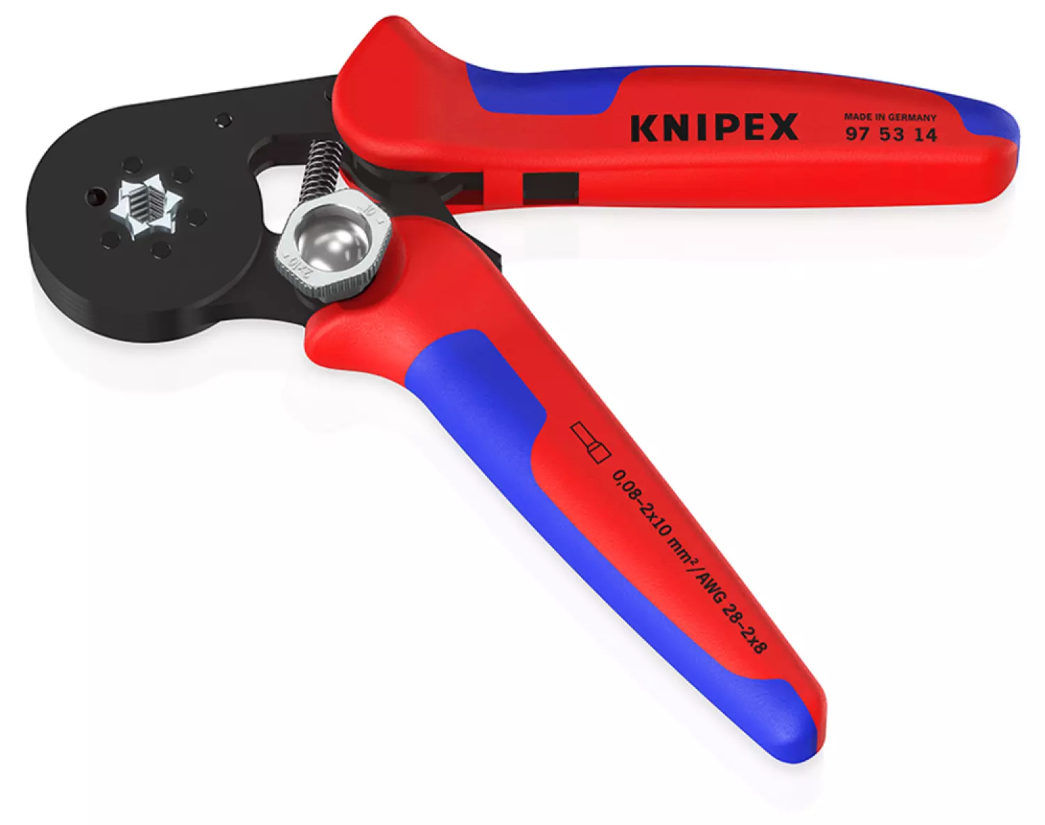 Knipex 975314 Zelfinstellende Krimptang Voor Adereindhulzen Met Zij-invoering - 180mm thumbnail 2