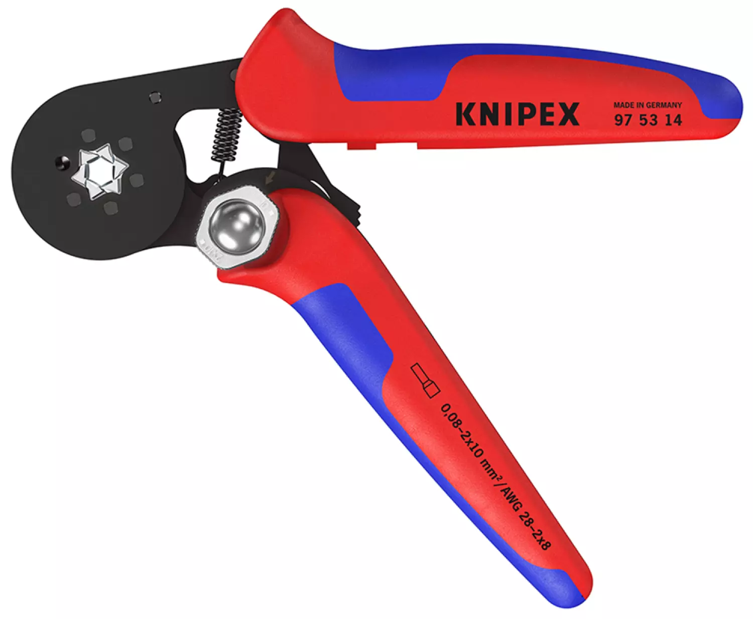 Knipex 975314 Zelfinstellende Krimptang Voor Adereindhulzen Met Zij-invoering - 180mm thumbnail 3