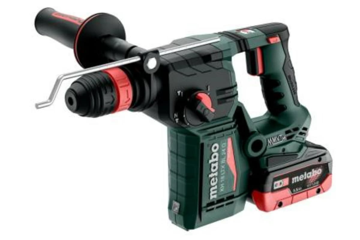 Metabo KH 18 LTX BL 24 Q 18V Li-ion Accu Combihamer Set (2x 5.5Ah LiHD Accu) In MetaBOX thumbnail 2
