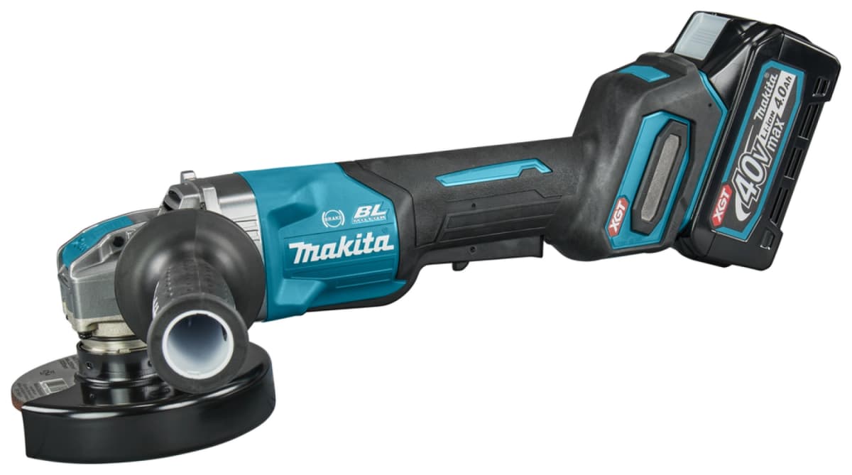 Makita GA047GM201 XGT 40V Max Li-ion Accu Haakse Slijper Set (2x 4,0Ah) In Mbox - 125 Mm - Koolborstelloos thumbnail 2
