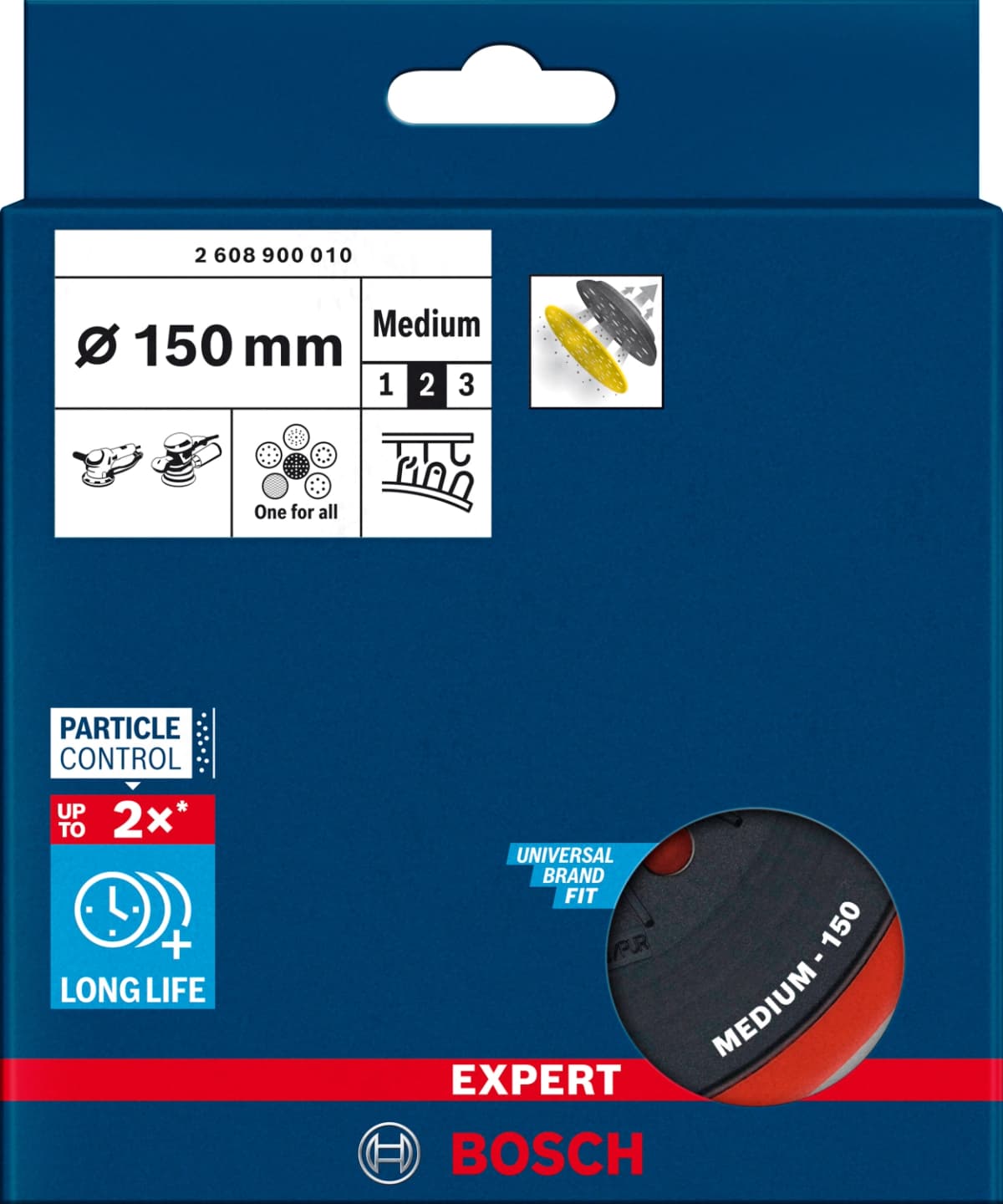 Bosch 2608900010 EXPERT Schuurplateau - Medium - 150mm thumbnail 2