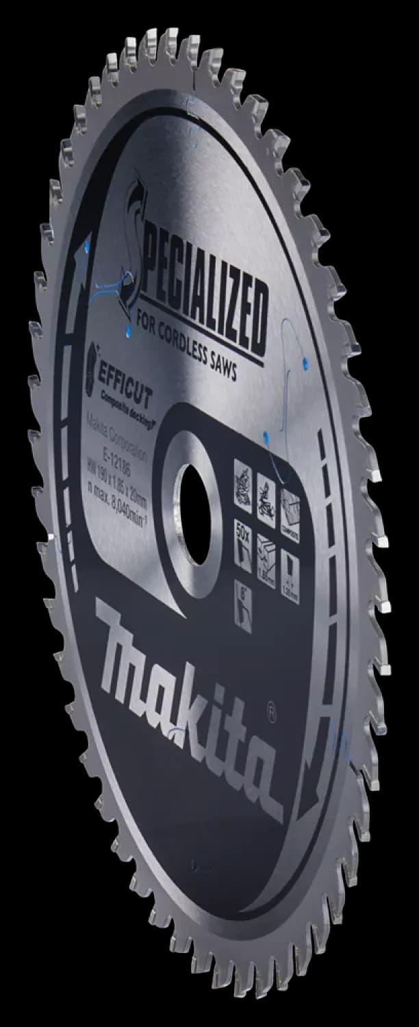 Makita E-12186 Efficut Cirkelzaagblad WPC - 190x20x1,85mm 50T thumbnail 3