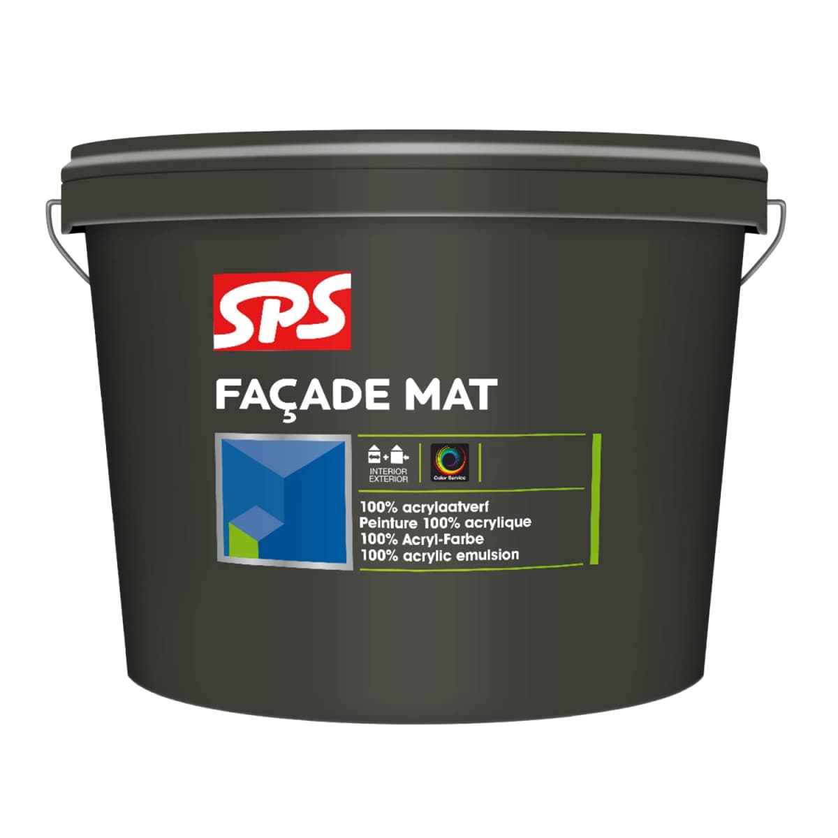 SPS Facade Mat Muurverf - Op Kleur Gemengd - 4L