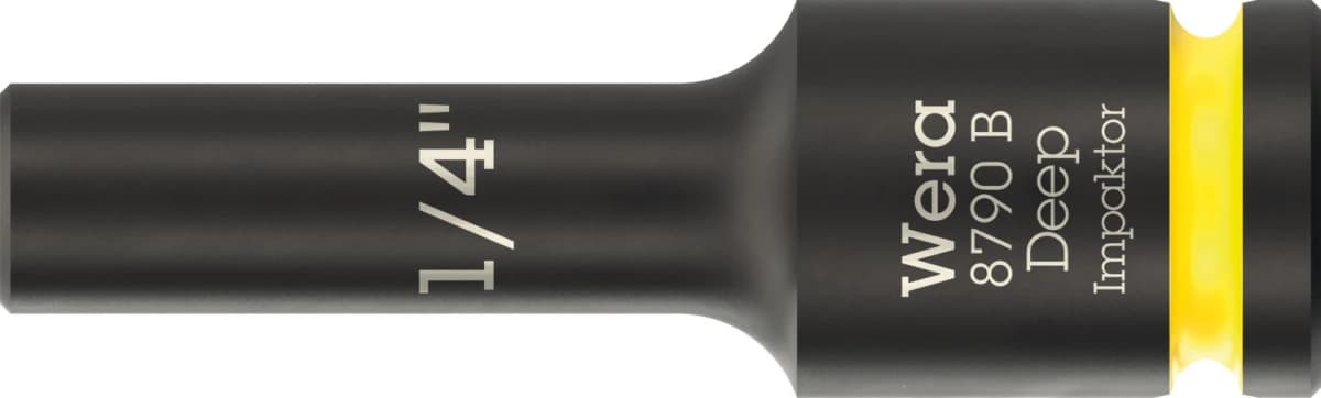 Wera 05005564001 8790 B Impaktor Deep Lange Krachtdop - 1/4"- Zeskant - 63mm
