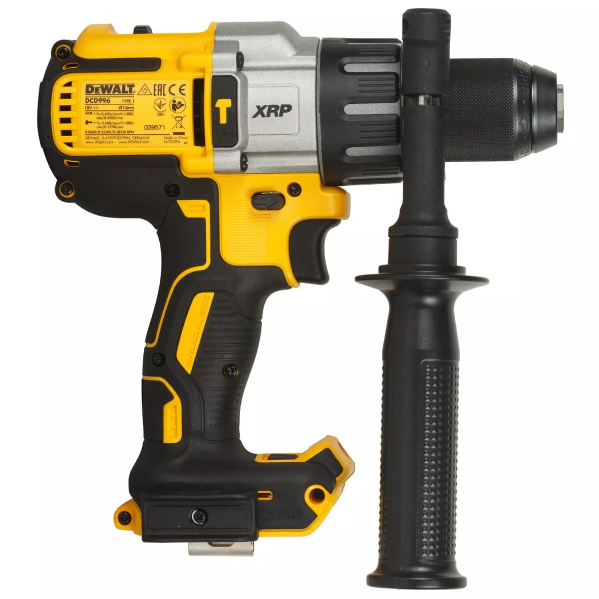 DeWALT DCD996NT 18V Li-ion XR Accu Klopboor-/schroefmachine Body In TSTAK - Koolborstelloos thumbnail 3