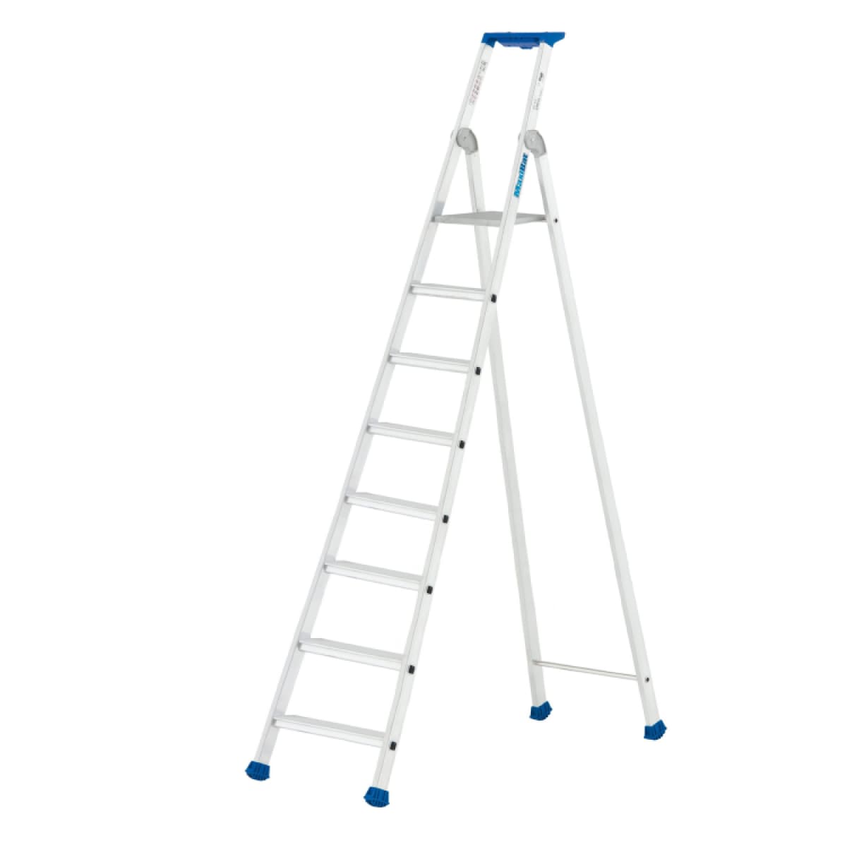 Little Jumbo 1223750108 Maxibat 2375 Trap - Enkel - Aluminium - 1 X 8 Treden - Max. Werkhoogte 3,82m