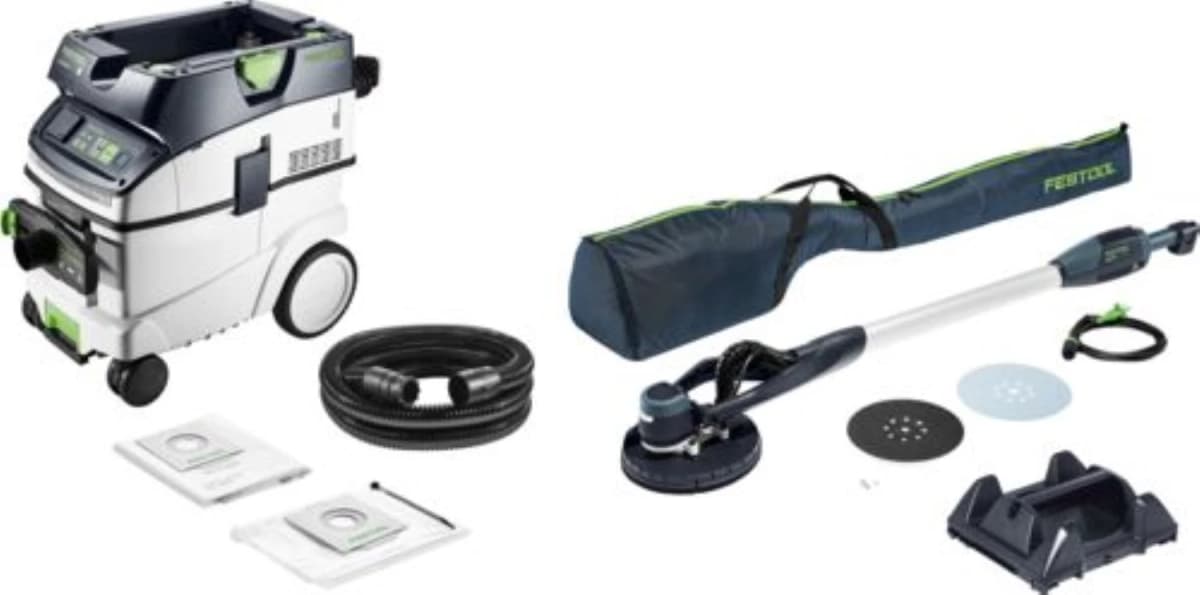 Festool LHS-E 225/CTL36-Set Langnek-schuurmachine En Stofzuigerset