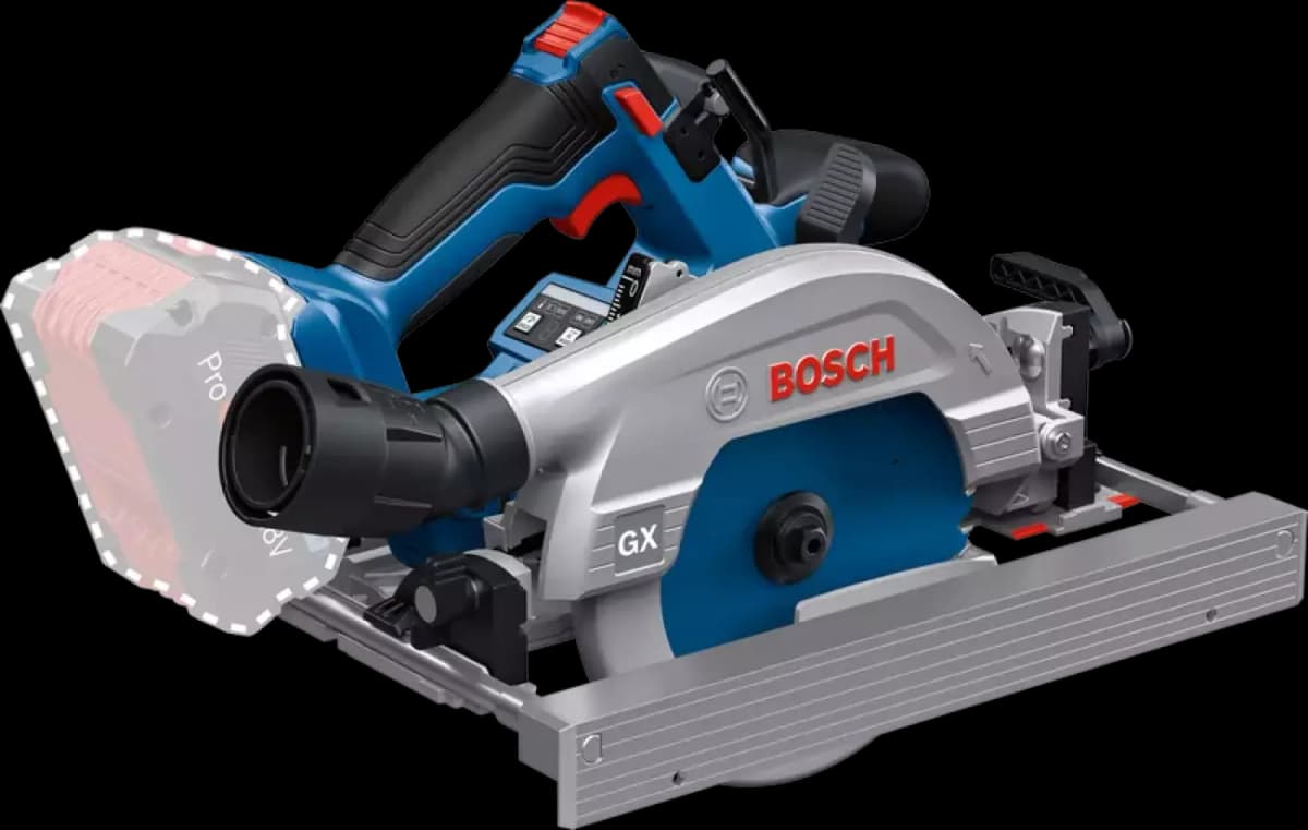 Bosch GKS 18V-57-2 GX 18V Accu Cirkelzaag Body In L-boxx - 165 Mm thumbnail 2