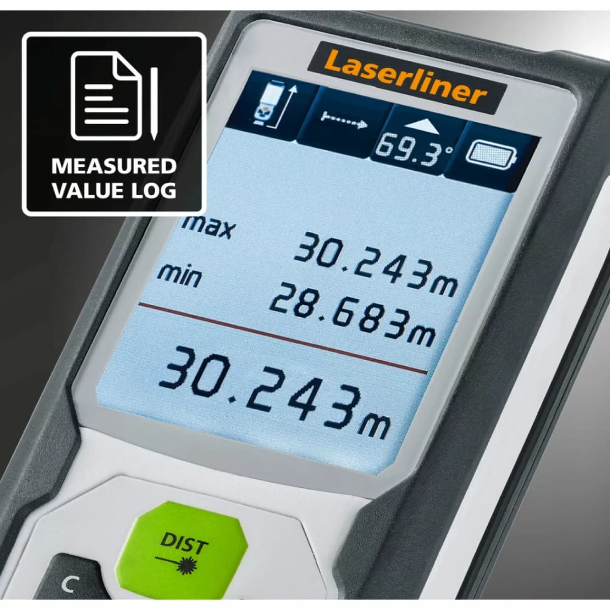 Laserliner LaserRange-Master Gi5 Laser- Afstandsmeter - Groen - 50m thumbnail 4