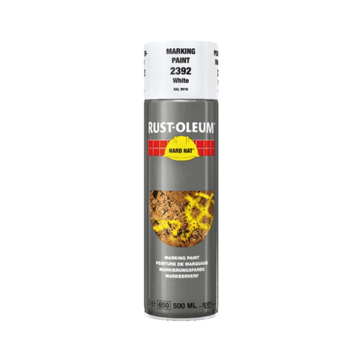 Rust-Oleum 2392 Hard Hat Markeerverf Spuitbus - RAL 9010 Wit - 0,5L