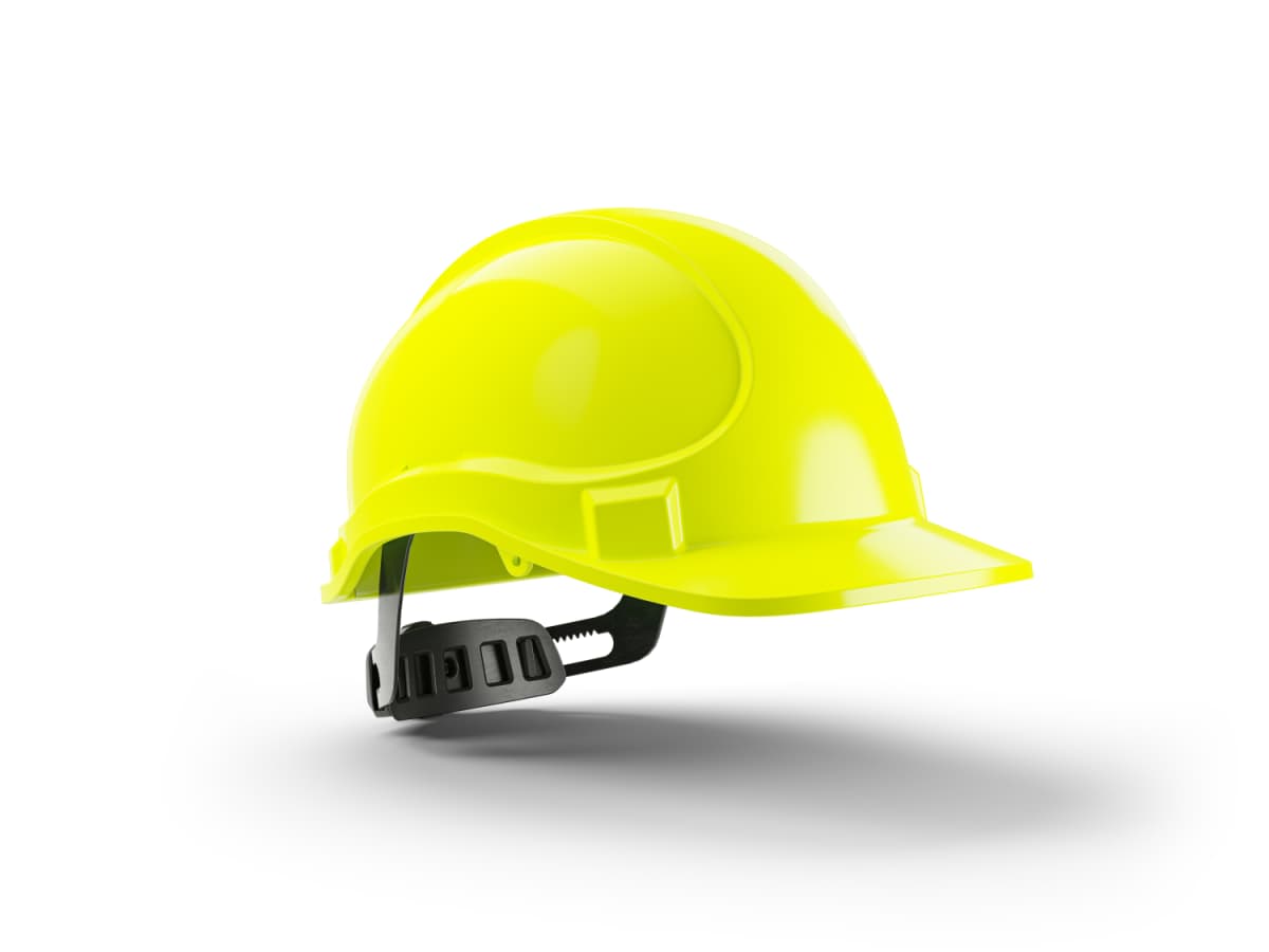 Hellberg 6-Punts Veiligheidshelm Factor ABS - Neon-Geel