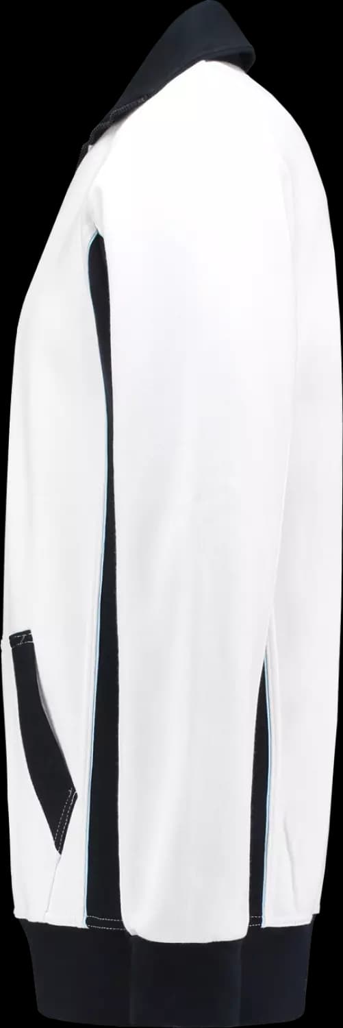 Workman 2701 Zipper Sweater - Wit / Navy - XS thumbnail 3