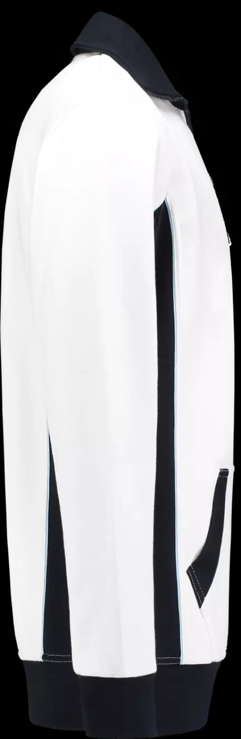 Workman 2701 Zipper Sweater - Wit / Navy - XS thumbnail 4