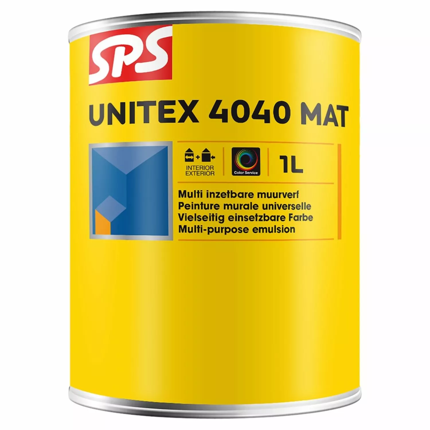 SPS Unitex 4040 Mat Muurverf - Op Kleur Gemengd - 1L