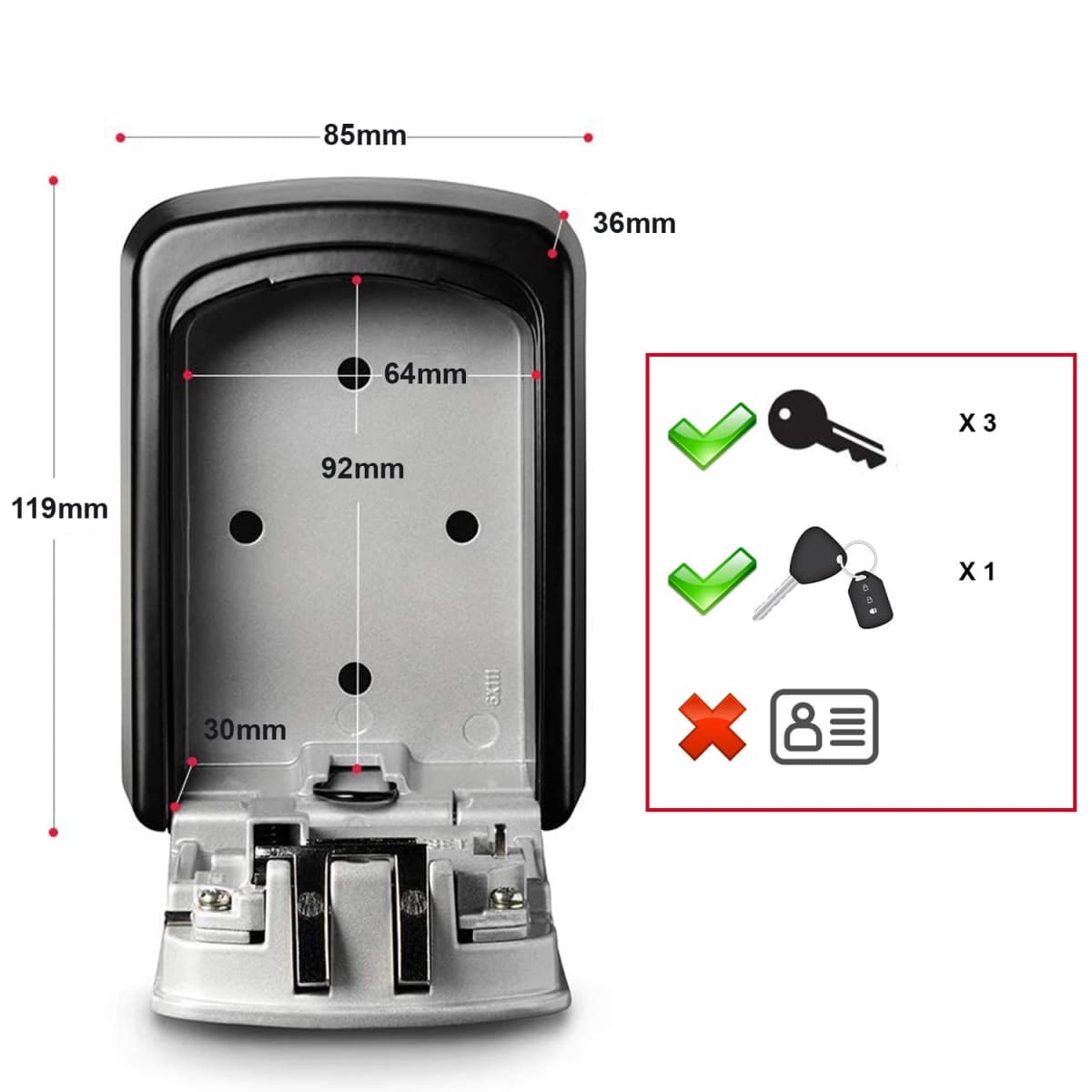 Master Lock 5401EURD Select Access® Sleutelkluis - Middelgroot thumbnail 2