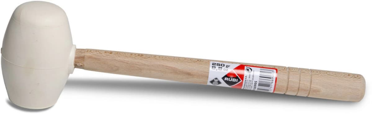 Rubi 66905 Rubberhamer Wit - 250gr