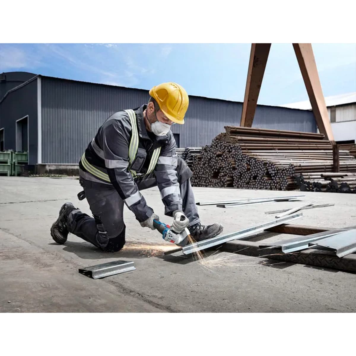 Bosch GWS 18V-8 18V Li-Ion Accu Haakse Slijper Body - 125mm thumbnail 4