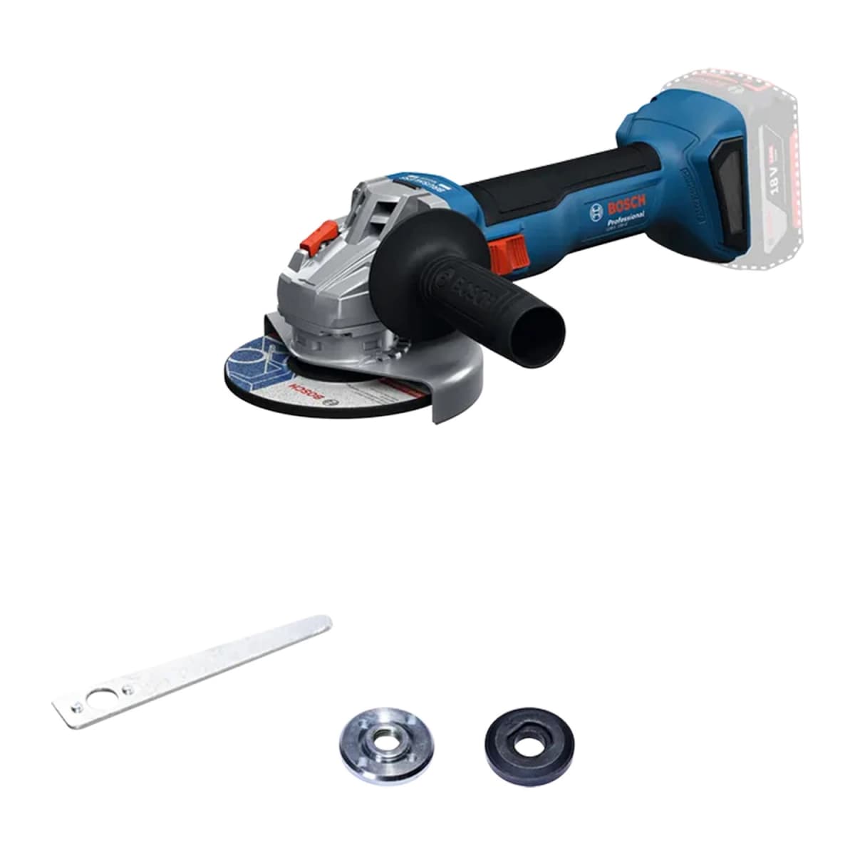 Bosch GWS 18V-8 18V Li-Ion Accu Haakse Slijper Body - 125mm