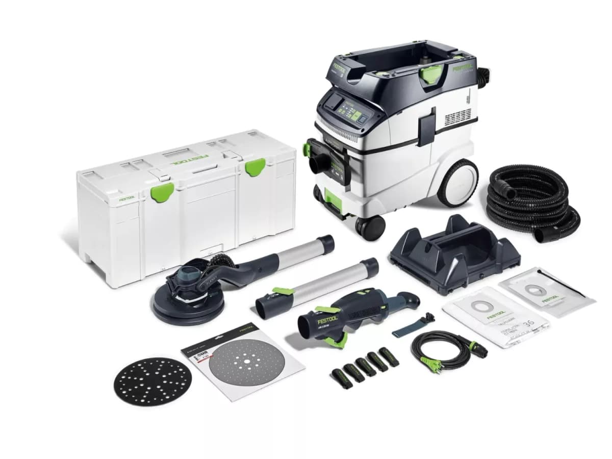 Festool LHS 2 225 EQI/CTM 36-Set Langnek-schuurmachine En Stofzuigerset