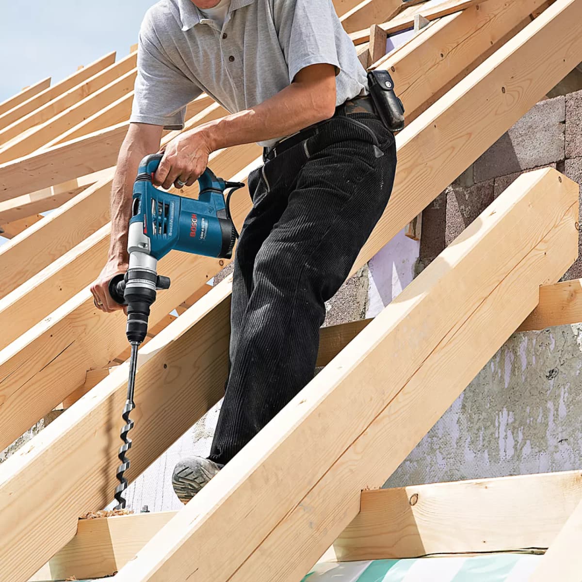 Bosch GBH 4-32 DFR SDS-plus Combihamer Incl. Snelspanboorkop In Koffer - 900W - 4,2J thumbnail 4