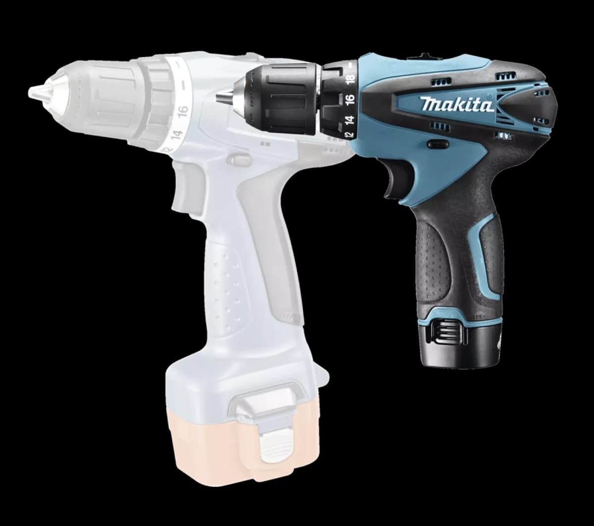 Makita DF330DWE 10.8V Li-Ion Accu Boor-/schroefmachine Set (2x 1.3Ah Accu) In Koffer thumbnail 4